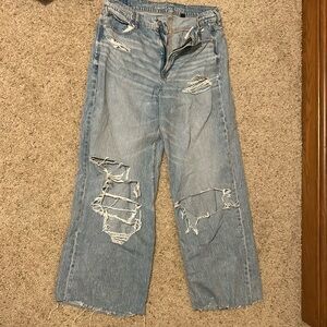 American Eagle size 8 long women’s baggy jeans